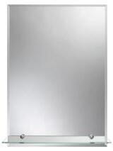 Zrcadlo 60 x 80 cm fazeta polička MILANO